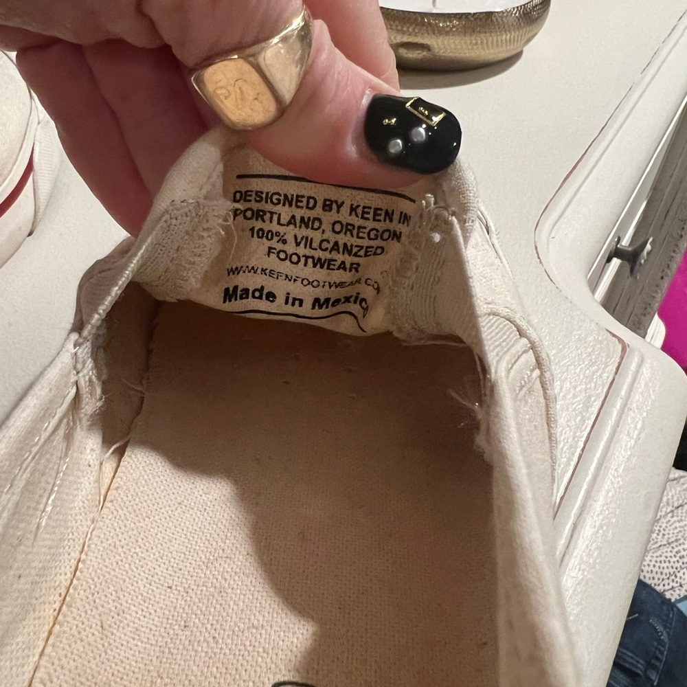 Keen Women's Cream Slip-On Flats - Picture 4 of 5